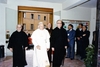Roma, Collegio S. Monica - visita di Giovanni Paolo II al Patristicum